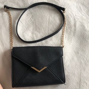 Black and gold small purse